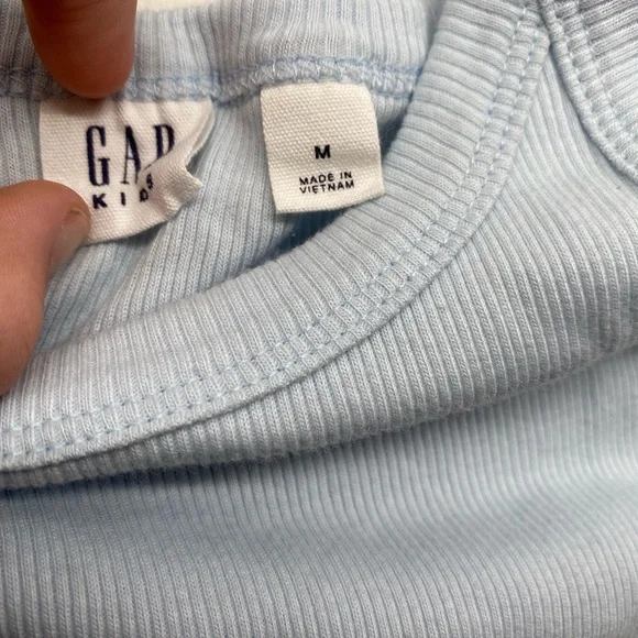 GAP Kids Sky Blue Ribbed Top - Picture 3 of 3